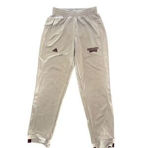Adidas Mississippi State Bulldogs Sweatpants Mens S Gray Climalite M90852 Jogger